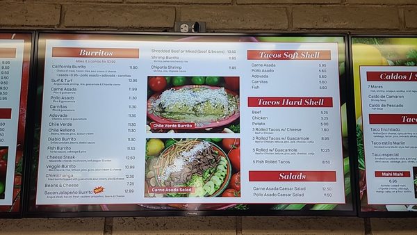 Palmitos Mexican Eatery menu 2